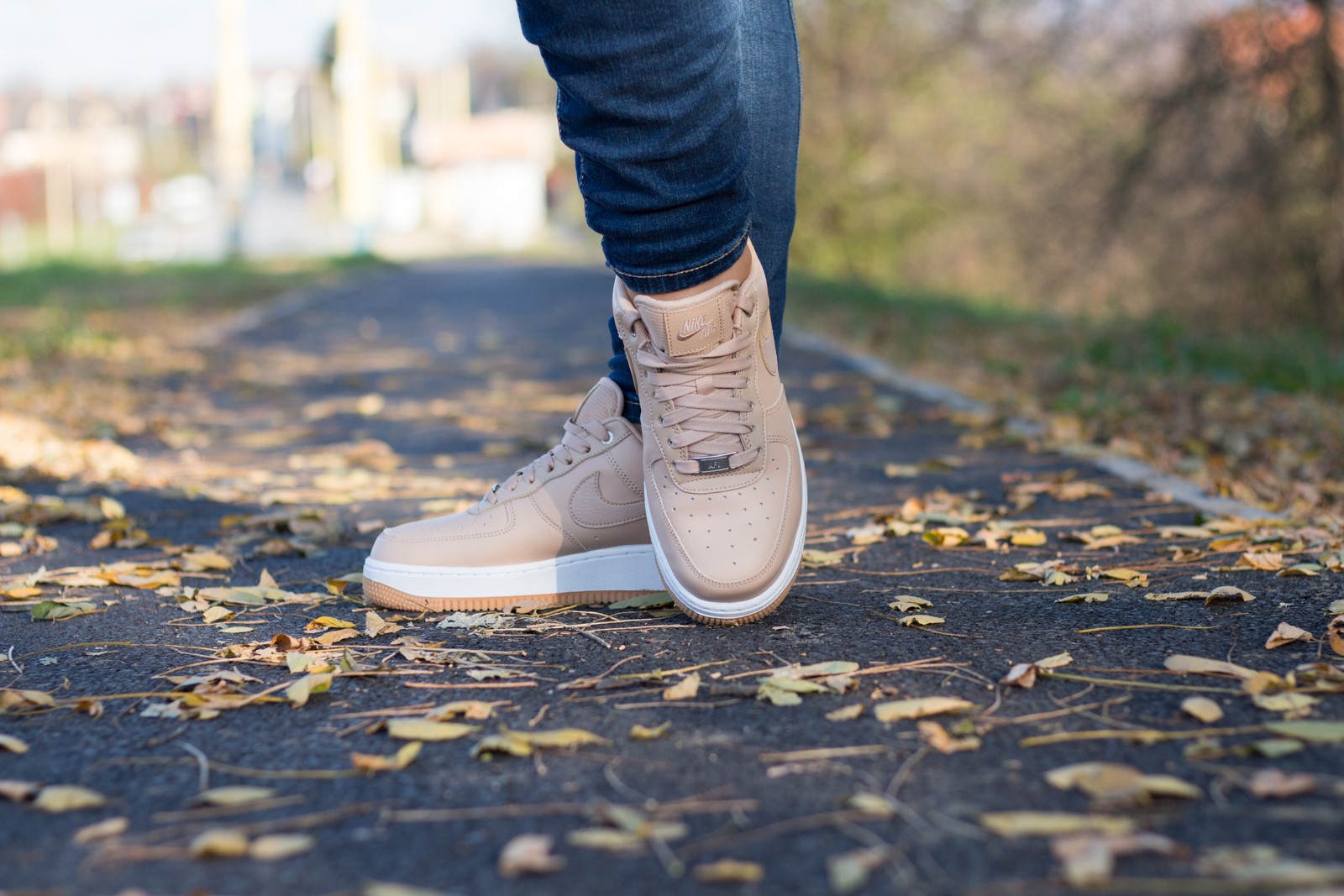 Nike Air Force 1 '07 PREMIUM - BIO BEIGE - tenisky, ktoré sa nosia samé