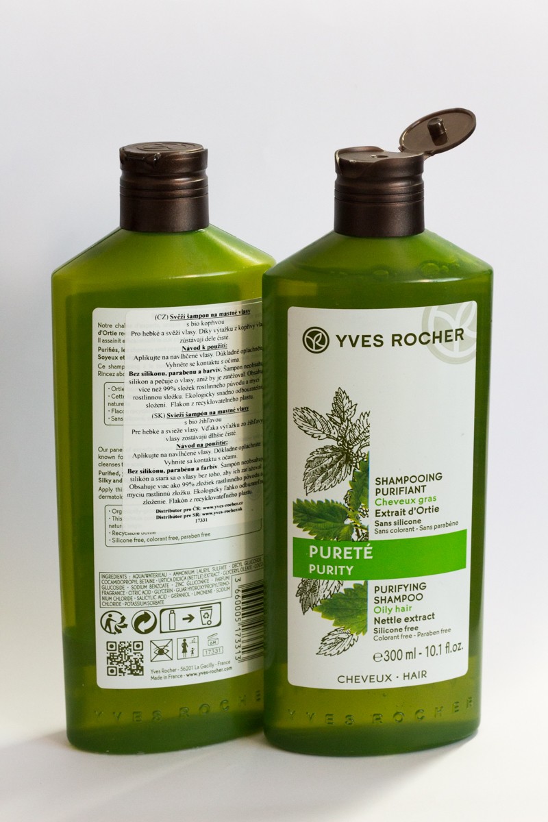 Yves Rocher Pureté - svieži šampón pre mastné vlasy